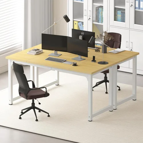Miniatura 3 de NSdirect - Escritorio extra grande de 63 pulgadas XL para computadora, tiene una amplia mesa de trabajo para escritura, juegos y trabajo en casa