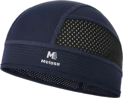 Miniatura 11 de MELASA Gorras de calavera refrescante, forro de malla ligera debajo del casco, ciclismo, motocicleta, casco duro para hombres y mujeres