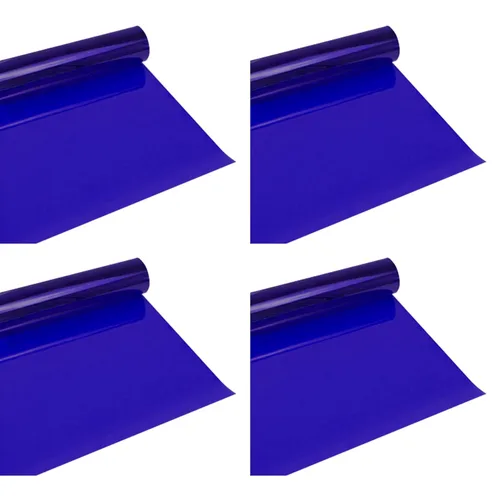 Miniatura 12 de Selens 4 piezas de filtros de geles de iluminación de 16 x 20 pulgadas, película de corrección de color naranja, hojas de plástico, CTO completo 4