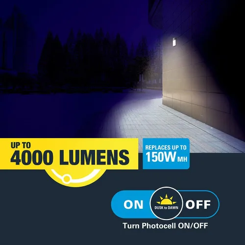 Miniatura 6 de Equivalente a 150 W, LED integrado, acabado de bronce, mini luz de pared del atardecer al amanecer, CCT seleccionable 3000K/4000K/5000K