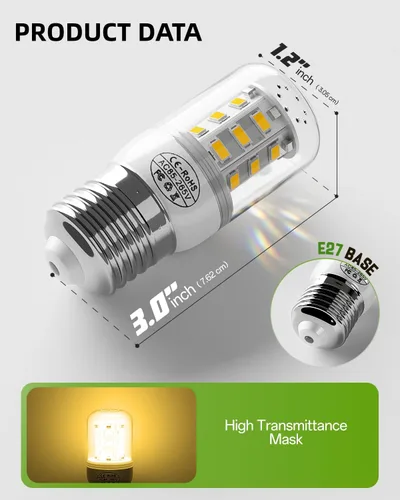 Miniatura 3 de BOGDA Bombilla KEI D34L mejorada para refrigerador 5304511738, bombillas LED para refrigeradores para Frigidaire Kenmore, repuesto de bombilla
