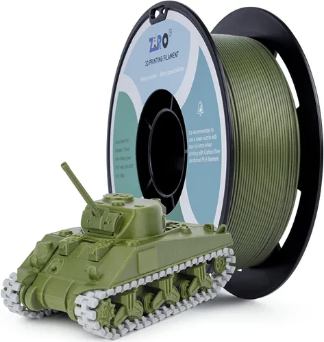 Miniatura 20 de ZIRO - Filamento para impresora 3D, 1.75mm de polilactida brillante con destellos, Serie Camaleón, efecto brillante con destellos, carrete de 1kg