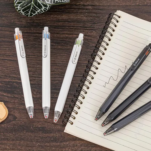 Miniatura 5 de AIHAO Bolígrafos de gel de tinta negra de punta fina de 0.020 in, bolígrafos de oficina de escritura suave en blanco y negro, 12