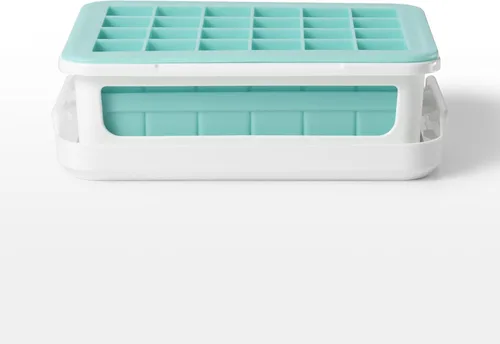 Miniatura 7 de OXO charola de silicona para hielo, Cubos pequeños , Azul claro
