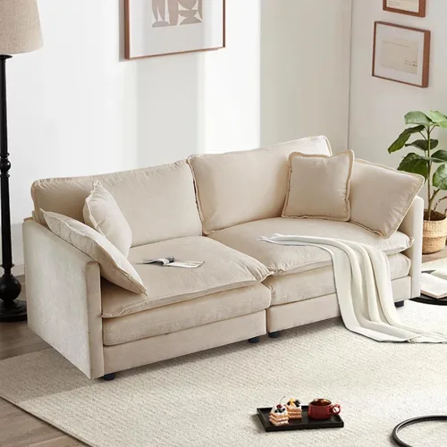 Miniatura 80 de SoarFlash Sofá modula, de felpilla, posición de en medio, beige
