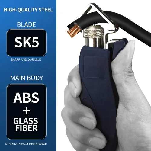 Miniatura 6 de stedi Pelacables redondo, con profundidad de corte ajustable, para extracción rápida y precisa de la chaqueta, cortadora de cables redonda