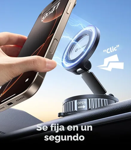 Miniatura 8 de VICSEED Soporte de teléfono de automóvil mejorado para Magsafe 2026 [85 libras de succión más fuerte] Soportes magnéticos de teléfono al vacío