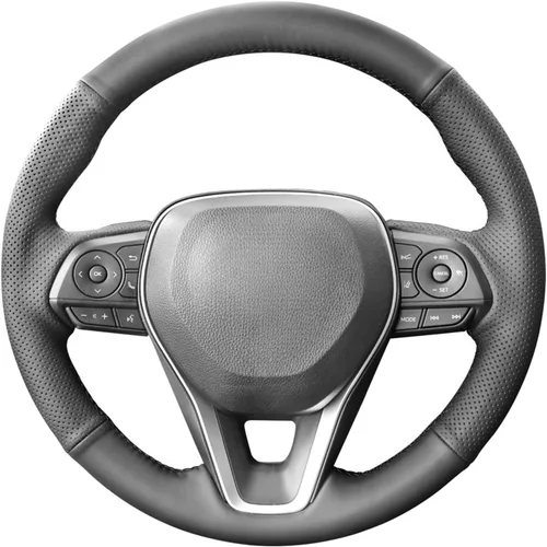 Funda de volante de cuero genuino cosida a medida para Toyota Avalon RAV4 2019 2020 2021 2022 2023 2024/Camry 2018-2024 / Corolla 2020-2025/Venza