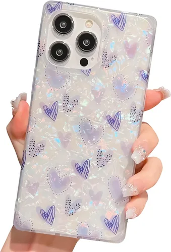 Miniatura 14 de Funda de silicona suave compatible con iPhone 17 de 6.3 pulgadas, funda protectora de silicona suave para mujer (mariposa azul)