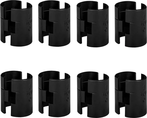 Miniatura 8 de Apex, clips de traba para estantes, para postes de 1", plásticos, color negro, apto para Alera, Metro, Thunder Group, Eagle, Regency, Advanced