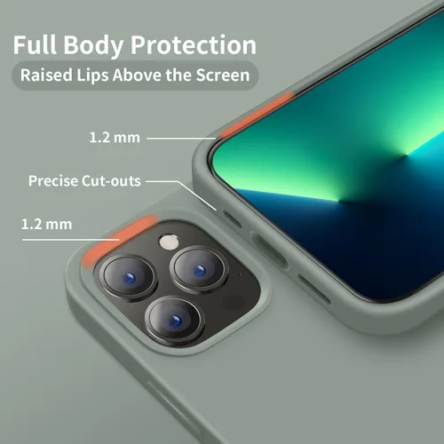 Miniatura 4 de Cordking Funda diseñada para iPhone 13 Pro Max, Funda Protectora de Teléfono de Silicona Ultra Delgada a Prueba de Golpes