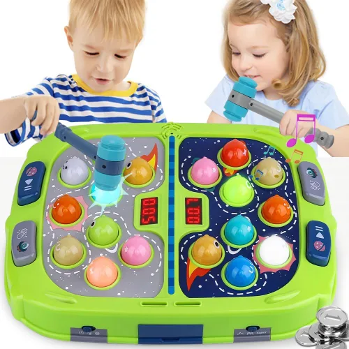 Juego de Golpear Topos para Niños Pequeños, Juguetes para Niños y Niñas de 3-12 Años, Juego de Golpear Topos para Niños, Regalos para Niños de 3 4 5