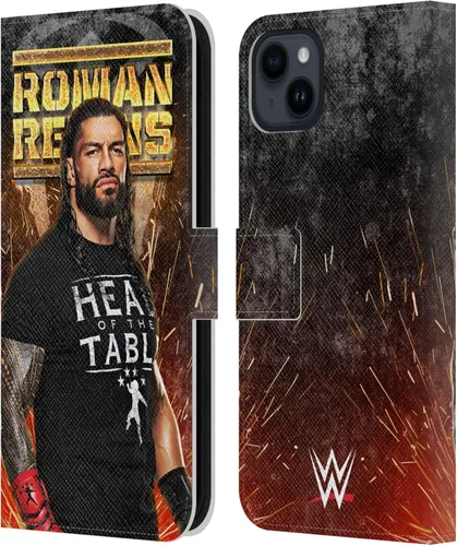 Miniatura 33 de Head Case Designs Officially Licensed WWE Distressed Logo Roman Reigns Leather Wallet Case Compatible with Apple iPhone 11