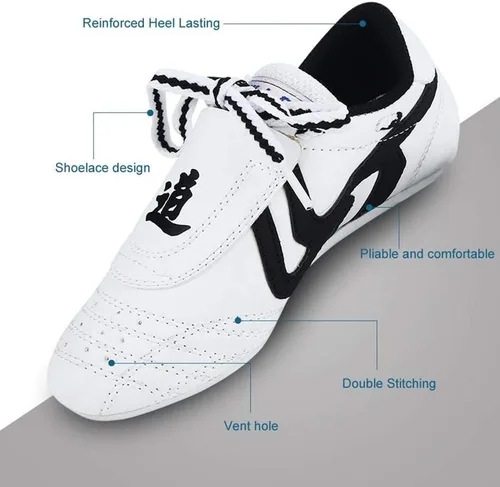 Miniatura 2 de Dayiss Artes marciales Taekwondo Zapatos Unisex Niños Adolescentes Deporte Ligero Zapatillas Zapatillas Boxeo Karate Zapatos para Taekwondo Kung Fu