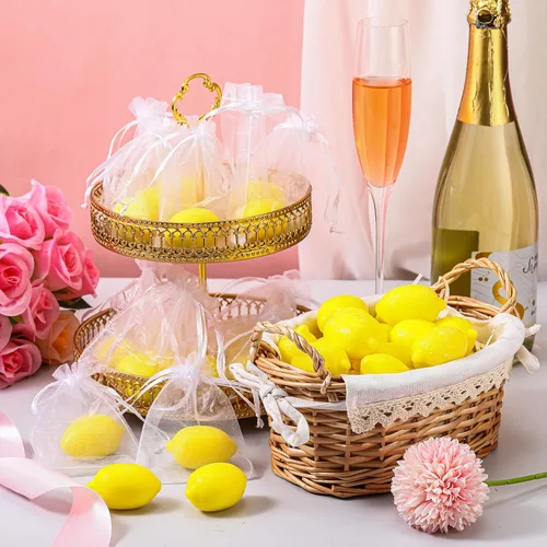 Miniatura 5 de 30 jabones en forma de limón para baby shower, mini limón a granel, regalos de despedida de soltera, decoraciones de boda, viaje, plato de bebé