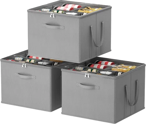 Miniatura 33 de Lifewit Organizador de almacenamiento de zapatos para armario para 12-16 pares, contenedor de almacenamiento grande de tela con cubierta