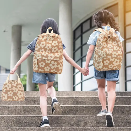 Miniatura 30 de LOIDOU Mochila para adolescentes y niñas, mochila escolar con lonchera y estuche para lápices, juego de bolsas escolares 3 en 1