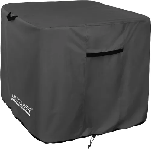 Miniatura 11 de ULTCOVER Cubierta cuadrada impermeable del aire acondicionado para las unidades exteriores de la CA tamaño hasta 30W x 30D x 25H pulgadas Marrón