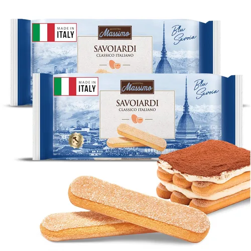 Miniatura 11 de Maestro Massimo Savoiardi Original Italian Ladyfingers, 7.05 onzas, producto de Italia, aperitivo de dedos de dama premium, galletas italianas
