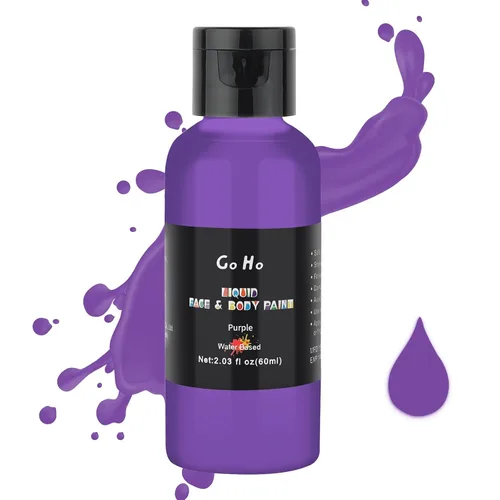 Miniatura 17 de Go Ho Pintura líquida blanca para rostro y cuerpo, a base de agua, especial FX y maquillaje de Halloween Blanco