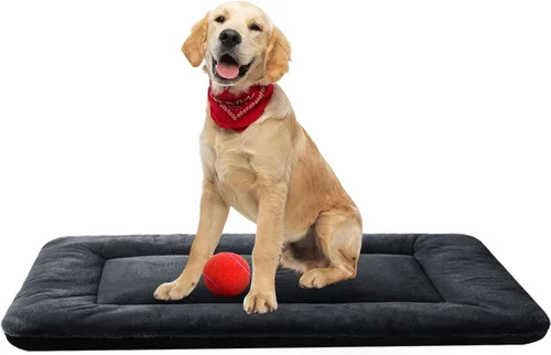 Miniatura 9 de Camas para Perros Almohadilla para Jaula para Perros Medianos/Grandes que se Ajusta a Jaulas de Perros, Almohadilla de Perrera Lavable y Gris