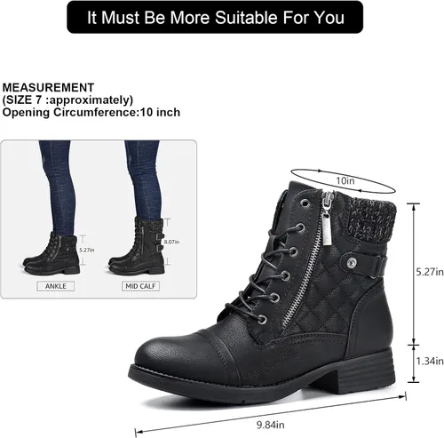 Miniatura 6 de STQ - Botas de combate para mujer