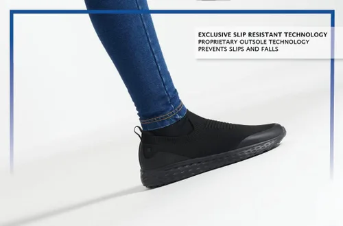 Miniatura 4 de Shoes for Crews Everlight - Zapatos antideslizantes para mujer, Negro
