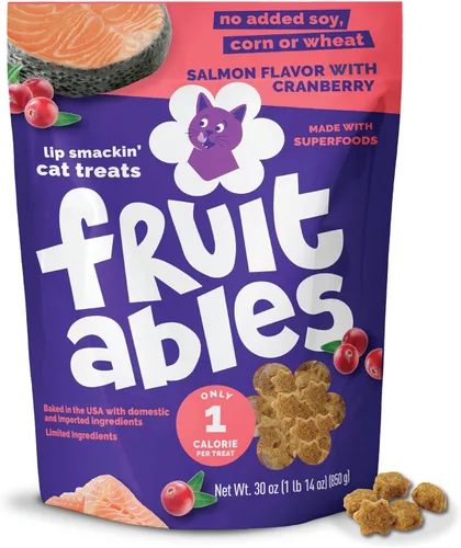 Miniatura 13 de Sorpresas crujientes de frutas para gatos Saludables sorpresas para gatos con ingredientes limitados Bajas en calorías 2.5 onzas