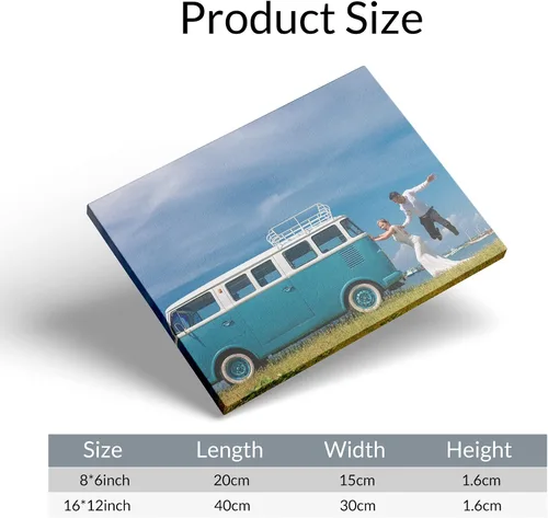 Miniatura 4 de Dargr Arte de pared personalizado desde tu teléfono, impresiones en lienzo personalizadas para familia, vacaciones, festivales, póster enmarcado