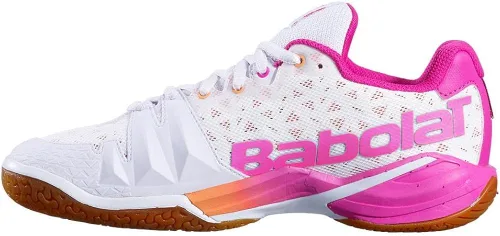 Miniatura 4 de Babolat Shadow Tour - Zapatos de bádminton para mujer BlancoRosa