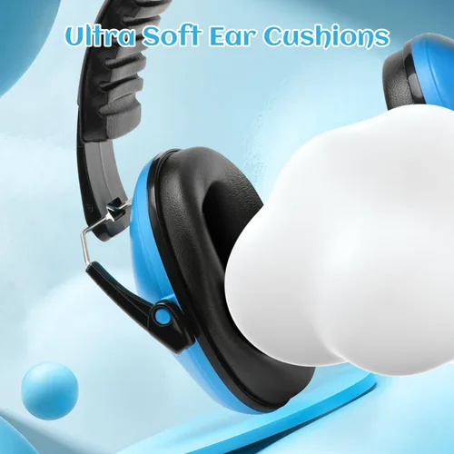 Miniatura 6 de Floriogra Paquete de 2 Auriculares con Cancelación de Ruido para Niños, Orejeras de Protección Auditiva para Niños con Autismo, Niños Pequeños