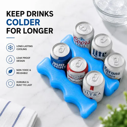 Miniatura 3 de Healthy Packers Ice Packs for Coolers Can Coolers Breastmilk Cooler Ice Pack Long-Lasting Reusable Ice Pack