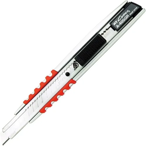 Miniatura 14 de NT Cutter - Cuchillo multiusos de agarre de aluminio fundido a presión de serie Premium Evolution PMG con bloqueo automático, hoja negra extra