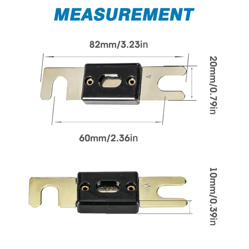 Miniatura 2 de GLOSO Fusible ANL BDFL 175A, 32V, fusible atornillado (175A - 3 unidades)