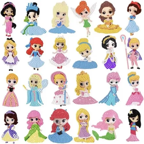 Miniatura 10 de FONYANE Kits de arte de diamantes para niños y niñas y niños, kits de joyería de calcomanías de animales, kit de manualidades para niños de 4, 5, 6