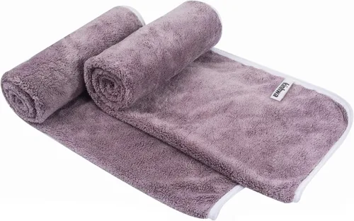 Miniatura 16 de KinHwa Toallas de mano de microfibra para baño, toallas faciales suaves y absorbentes, toallas de mano grises para baño, paños de lavado para spa