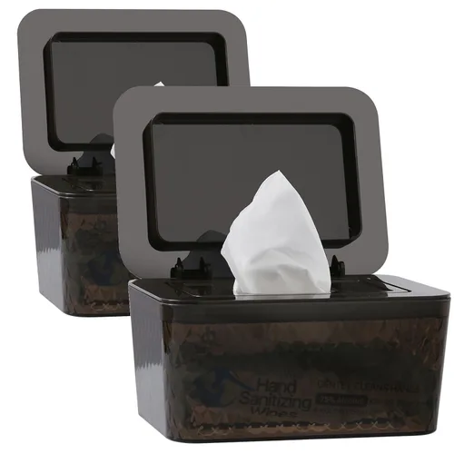 Miniatura 10 de Dispensador de toallitas húmedas para bebés, contenedor de toallitas húmedas de mayor capacidad, contenedor de toallitas para baño, mantiene
