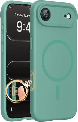 Miniatura 111 de Miracase Funda diseñada para iPhone 13, con protector de pantalla de vidrio templado, forro de microfibra suave antiarañazos, funda de goma