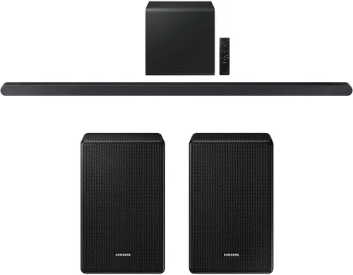 Miniatura 10 de Samsung Serie Q Barra de sonido HW-Q900F 7.1.2 canales Subwoofer (2025) Paquete con Streaming de películas Premiere, 2 cables HDMI, protección CPS