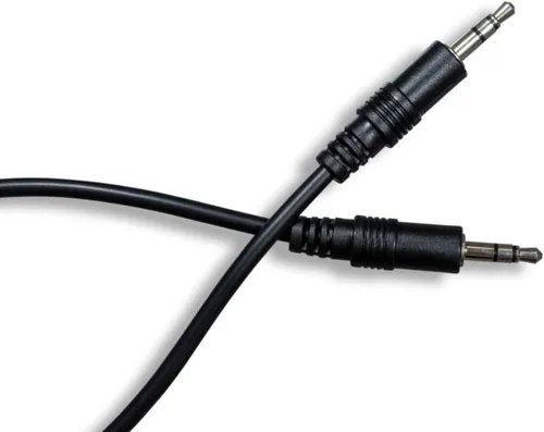 Miniatura 2 de Cablelera Cable de audio estéreo de 0.138 in Cable de audio 28 AWG Negro (ZCUUFEMM-06)
