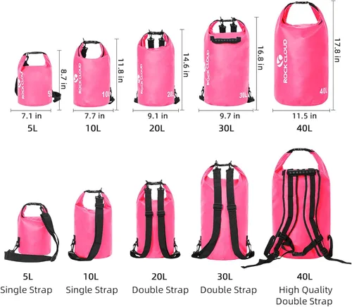 Miniatura 2 de Rock Cloud - Bolsa seca impermeable de 7.93 galones, para kayak, rafting, navegación, playa, surf, natación, canoa, campamento, senderismo, pesca