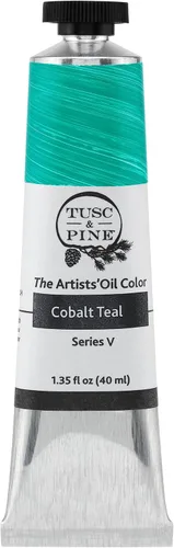 Miniatura 247 de Tusc & Pine Pintura al óleo Artist – Alizarin Crimson, 1.4 fl oz, sin amarilleo, consistencia rica y cremosa, carga máxima de pigmento, pinturas al