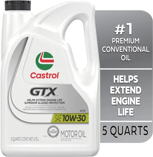 Miniatura 2 de Castrol Aceite de motor convencional GTX 10W-30, 5 cuartos de galón