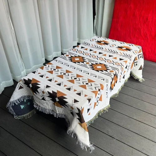 Miniatura 2 de Hopstar - Manta suelta azteca Navajo mantas indias y cobijas Boho decoración occidental cobija de sofá para cama, sofá, sala de estar, playa
