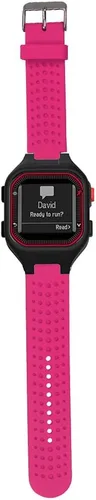 Miniatura 10 de Correa de repuesto compatible con el reloj inteligente Garmin Forerunner 25, pulsera deportiva de silicona negra impermeable (correa para hombre)