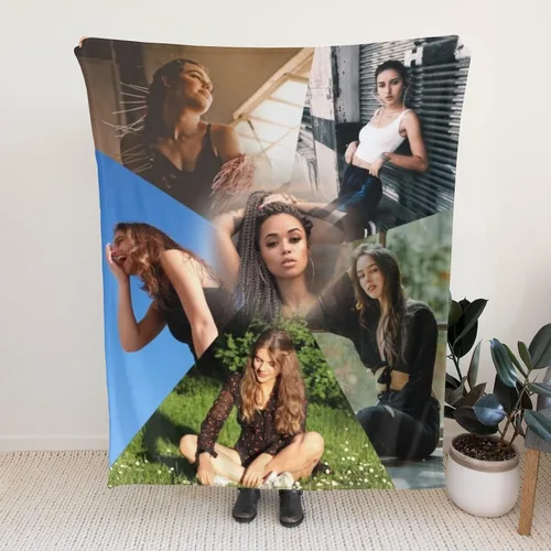 Miniatura 4 de Regalo para mamá y esposa, manta personalizada con 6 fotos, manta personalizada con imagen para familia, amigo, padre, madre, Navidad, cumpleaños