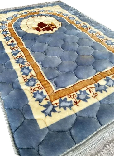 Alfombra de oración musulmana islámica, muy gruesa, para hombres y mujeres, con cuentas de oración islámica, para viajes de Eid, Ramadán, suave y