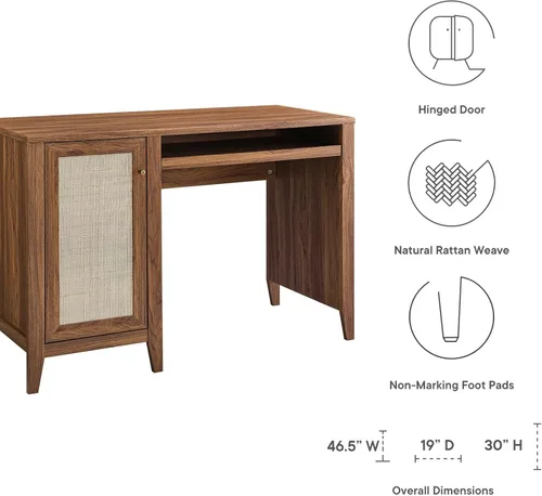 Miniatura 8 de Modway Escritorio Soma, roble, 47