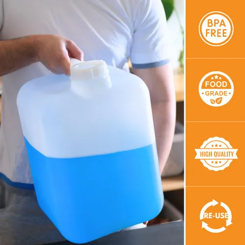 Miniatura 4 de Hedpak Hedpak- Carboy de plástico de 5 galones con asa, sin BPA y grado alimenticio