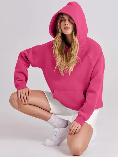 Miniatura 16 de ANRABESS - Sudaderas con capucha para mujer, sobre talla, de vellón de manga larga, modelo de 2024, para otoño